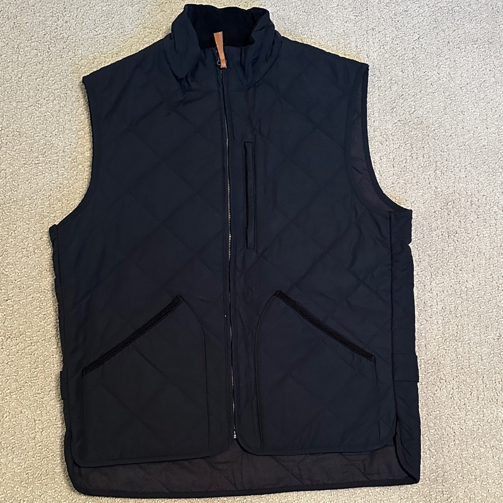 J. Crew Men's Sussex Navy Quilted Vest
